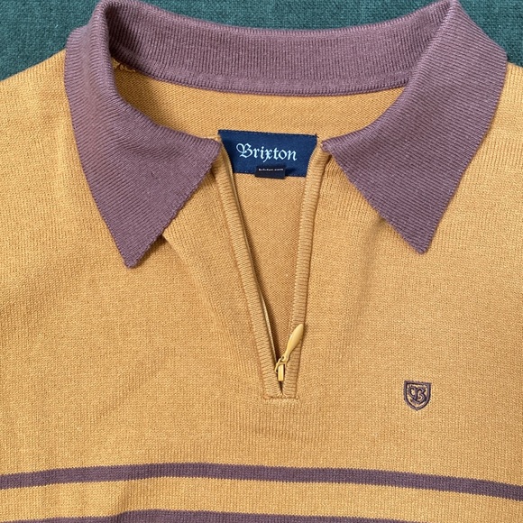 Brixton Allen 1/4 Zip Polo Shirt - Picture 4 of 6